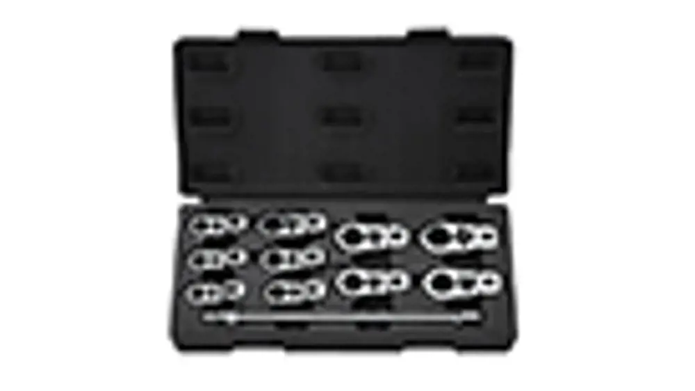 Image 2 for #SN24501 New Holland Crowfoot Ratcheting Wrench Set (metric)
