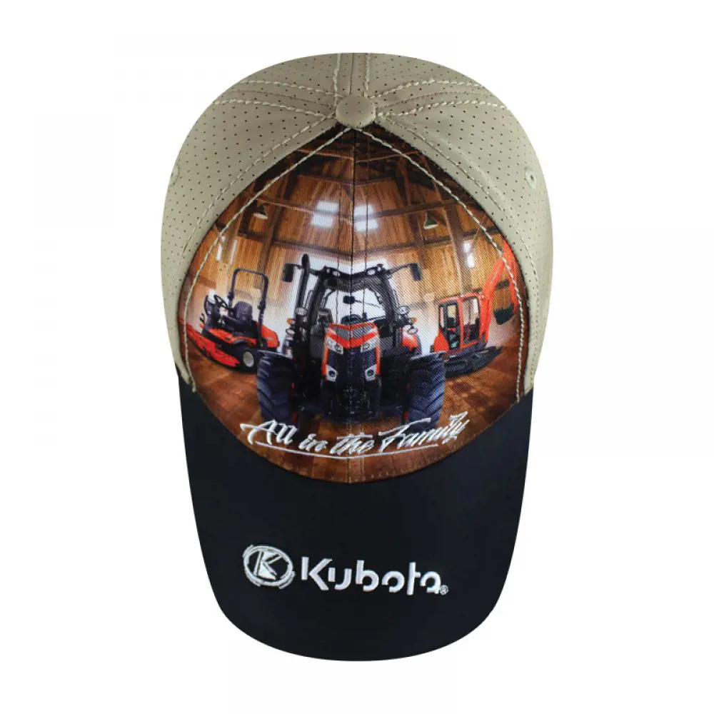 Image 2 for #KB07-1127 Kubota Sublimated Barn Scene Cap