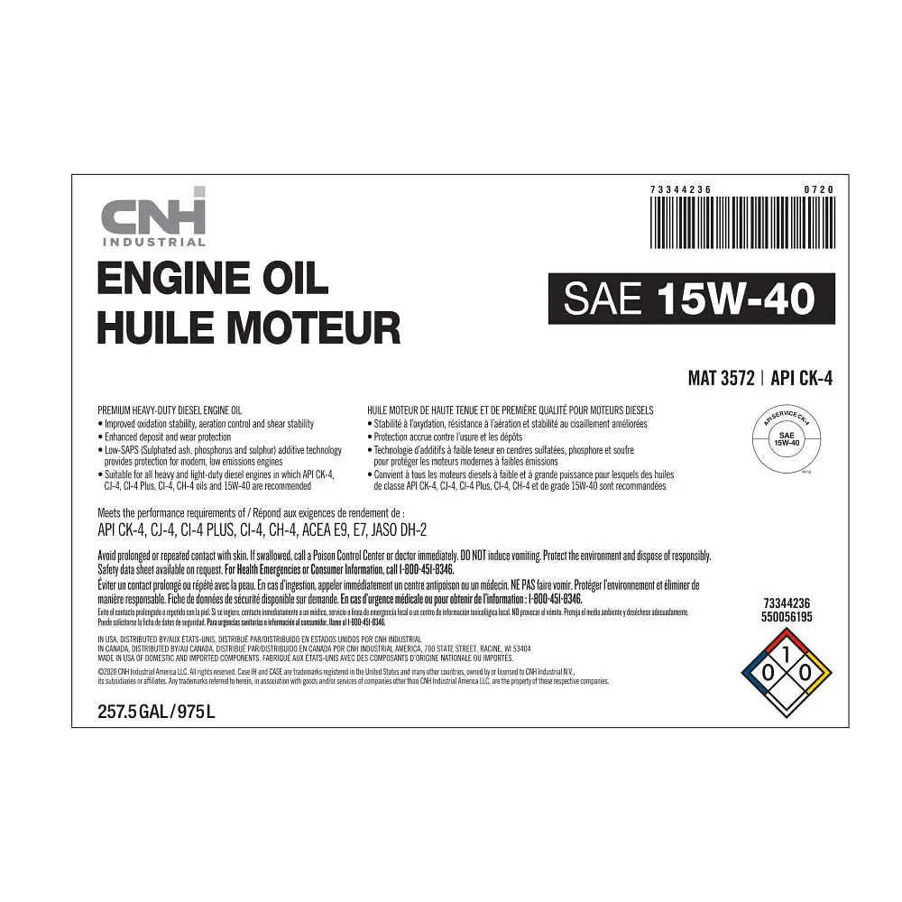 Image 2 for #73344236 15W-40 CK-4 Engine Oil
