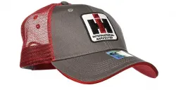 IH Gray and Red Mesh Cap Part #IHC09G1