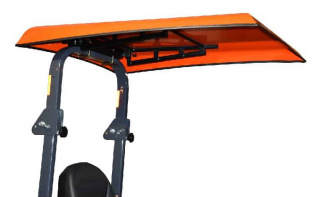 Curtis Industries #1UTCO Orange Aluminum Canopy - ROPS MOUNT