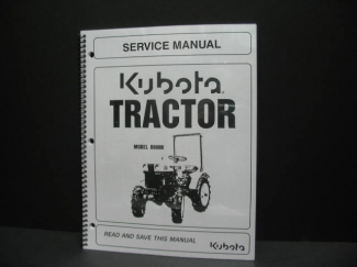 Kubota B6000 Shop  Manual Part #70000-70168