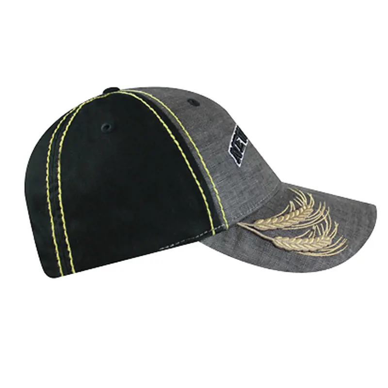 Image 2 for #NH07-2652 New Holland Wheat Stitch Velcro Cap