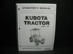 Kubota #32721-63117 B21 Operators Manual