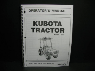 Kubota #32721-63117 B21 Operators Manual