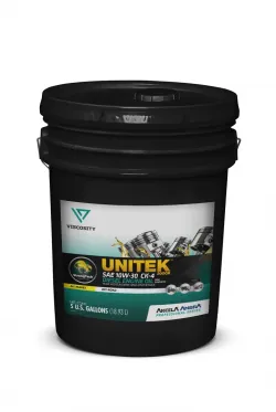 Viscosity #74644QY1US 10W-30 SAE CK-4 Semi-Synthetic Diesel Engine Oil - 5 Gallon