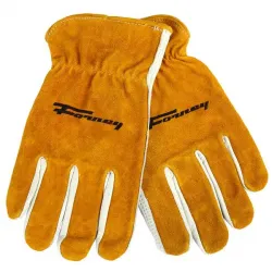 Split Back Cowhide Leather Driver Work Gloves (Men's L) Part #F53124