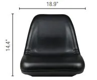 New Holland #SEA-800007X Universal Seat, Black
