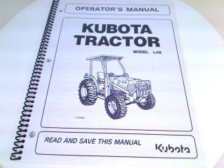 Kubota L48 Owners Manual  Part #32771-19713
