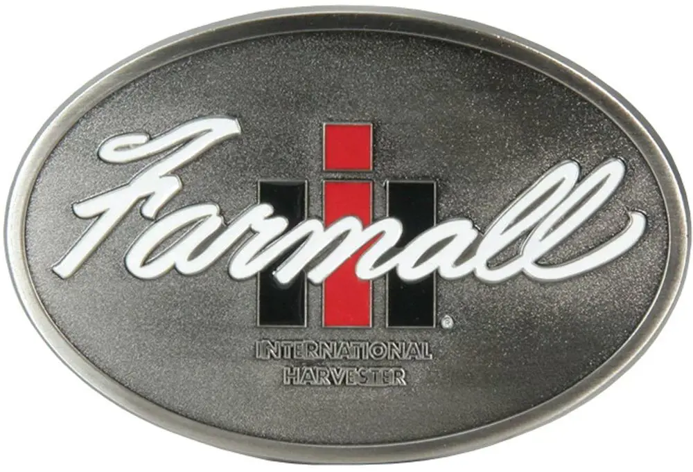 Image 2 for #ZJD617 Farmall Brushed Pewter Belt Buckle