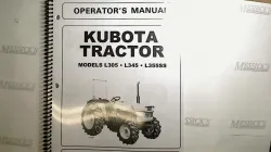 Kubota L305/L345/L355SS Owners Manual Part #35370-19716