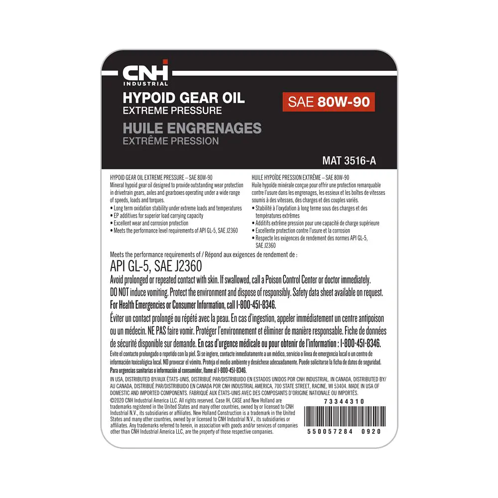 Image 2 for #73344310 Hypoide Gear Oil EP SAE 80W-90