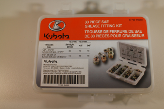 Kubota #77700-06282 80 Piece SAE Grease Fitting Kit