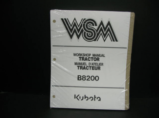 Kubota B8200 Shop  Manual Part #97897-10613