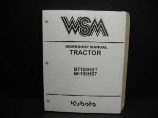 Kubota B6100 / 7100 HST Shop  Manual Part #97897-10632