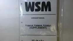 Kubota Service Manual - T1880,T2080, T2380A Part #9Y121-04960