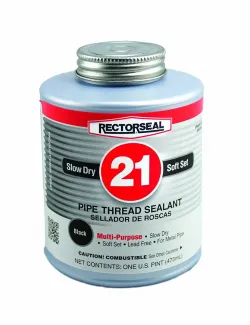 Industrial Supplies #28651 RectorSeal 16oz # 21 Pipe Thread Sealant - Black