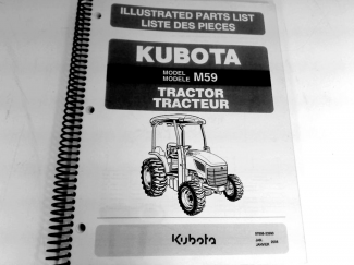 Kubota M59  Parts Manual        Part #97898-23990