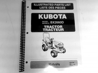Kubota BX2660D Parts Manual Part #97898-24030