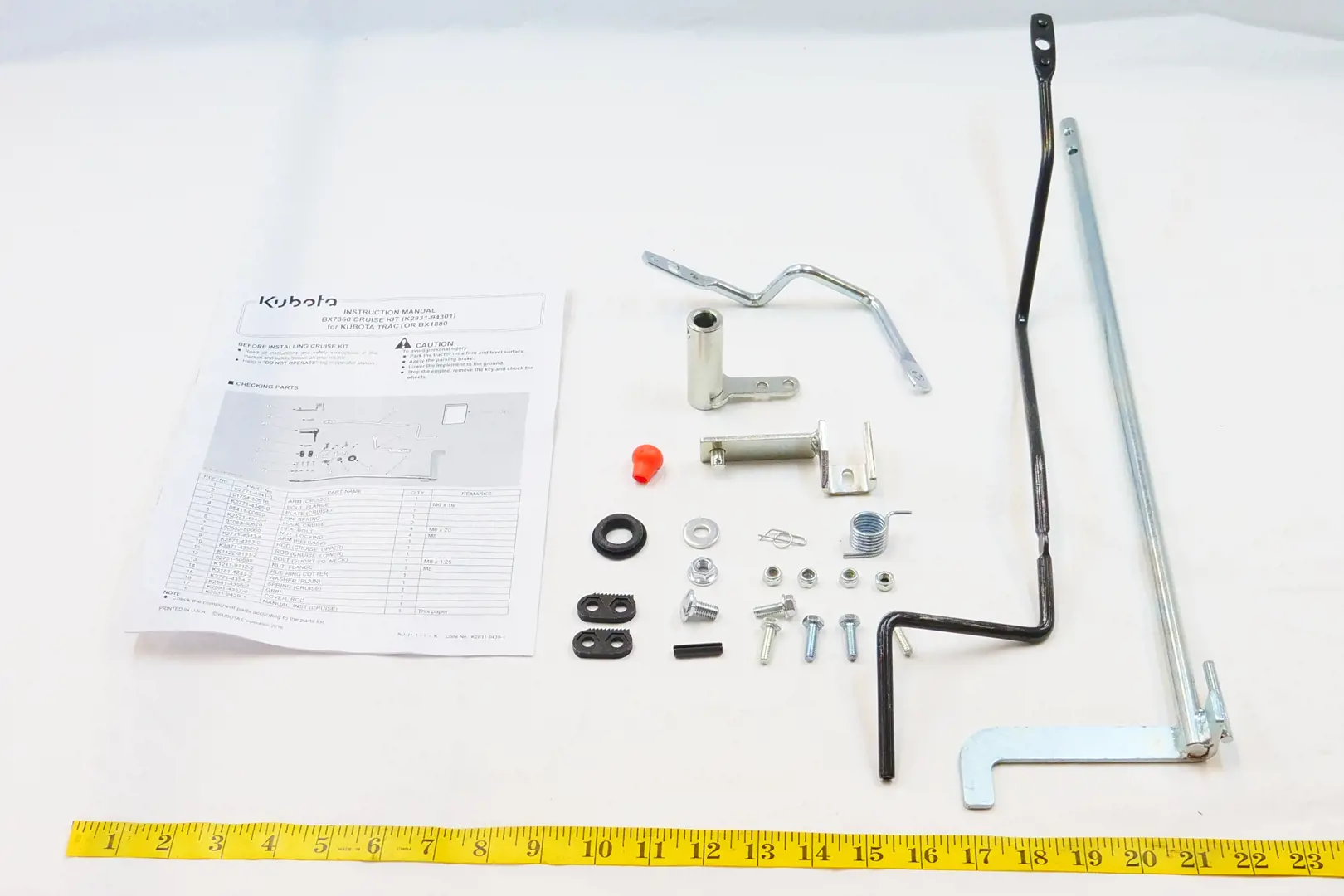 Kubota #BX2418 BX1880 Cruise Control Kit