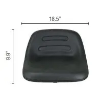 Image 1 for #SEA-INI054X Low Back Seat, Black