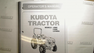Kubota #TC223-19714 L2800/L3400/L3700SU Owners Manual