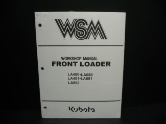 Kubota #97897-17001 LA480/680  Shop Manual