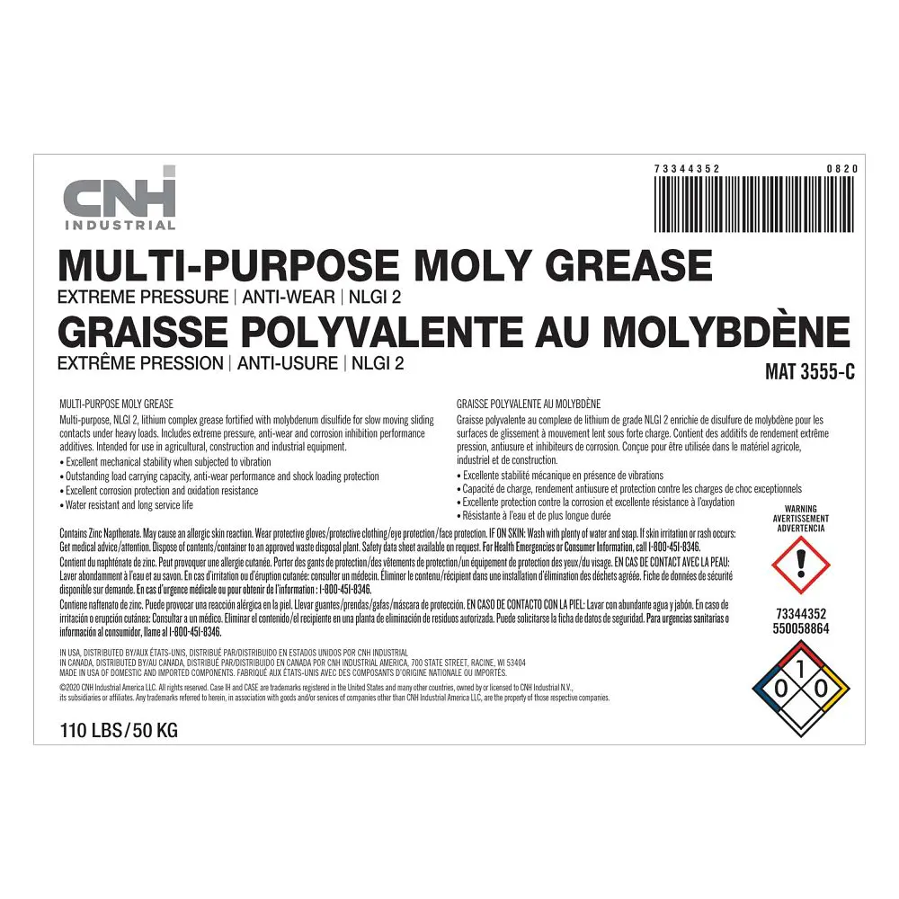 New Holland 73344352 Moly Grease GR75