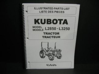 Kubota L2850/L3250 Parts  Manual Part #97898-20190