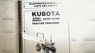 Kubota B6200 / B7200 Parts Manual Part #97898-20300