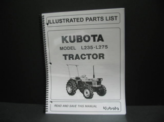 Kubota #97898-20750 L235/L275 Parts  Manaul