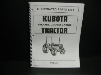 Kubota L3750/ L4150 Parts Manual Part #97898-20600