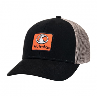 Kubota #KT19A-H366 Kubota Black Twill w/ Tan Mesh Cap
