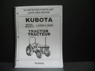 Kubota L3450/L3650DT Parts  Manual Part #97898-21221
