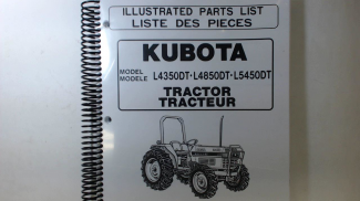 Kubota L4350/L4850/L5450 Parts Manual Part #97898-21172