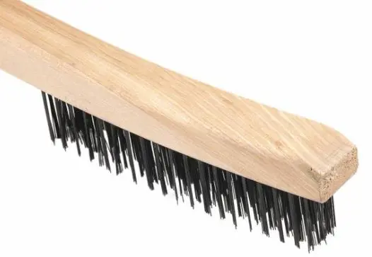 Image 3 for #F70504 Scratch Brush with Long Handle, Carbon, 3 x 19 Rows