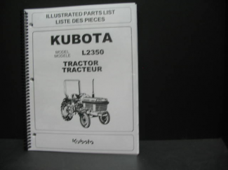 Kubota L2350 Parts Manual  Part #97898-21371