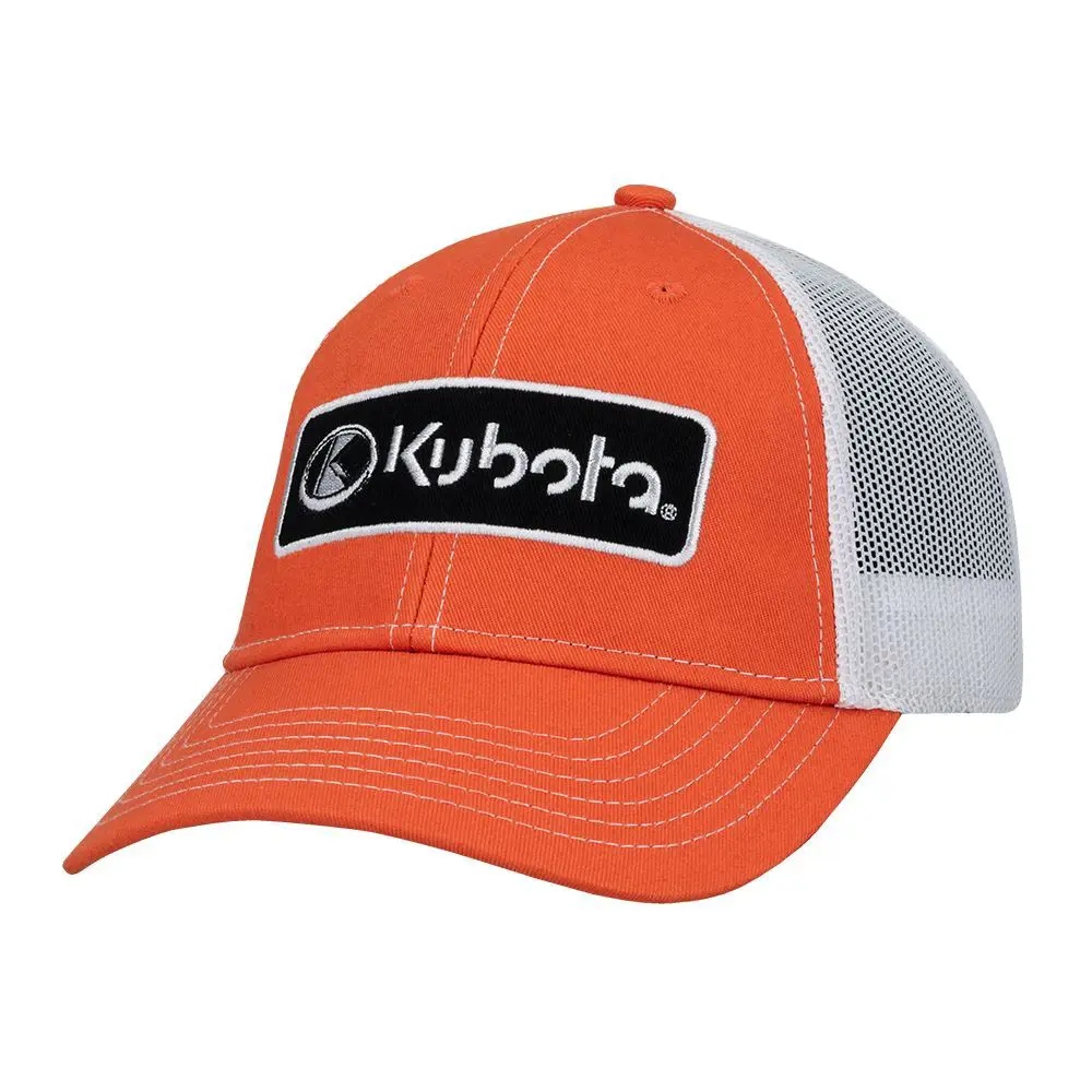 Image 1 for #KT19A-H364 Kubota Orange w/ White Mesh Cap