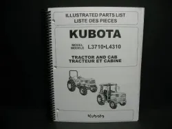 Kubota #97898-22011 L3710/ L4310 Parts  Manual