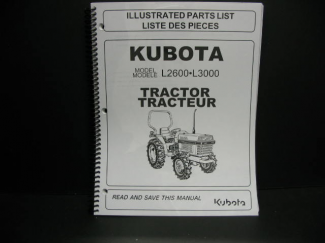 Kubota L2600/L3000 Parts Manuals Part #97898-22310