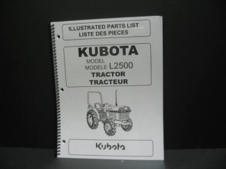 Kubota L2500 Parts  Manual    Part #97898-21920