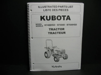 Kubota #97898-22251 B7400HSD/B7500D/B7500HSD Parts Manuals