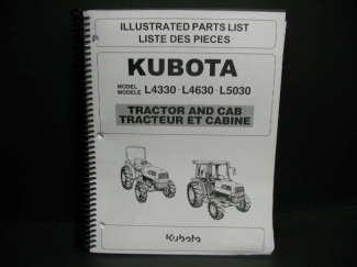 Kubota #97898-22672 L4330/L4630/L5030 Parts Manual 