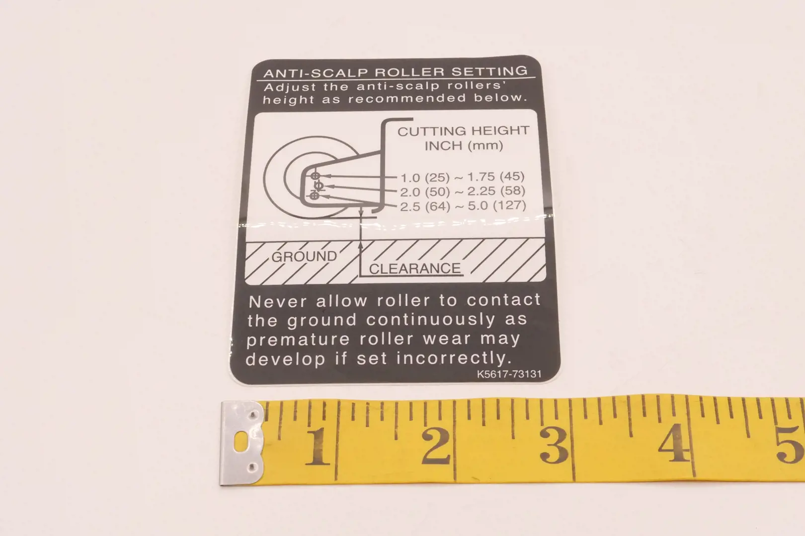 Image 3 for #K5617-73130 LABEL, ANTI-SCAL