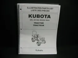 Kubota BX1850/BX2350D/BX24 Parts Manual Part #97898-23210