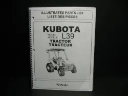 Kubota L39 Parts  Manual    Part #97898-23120