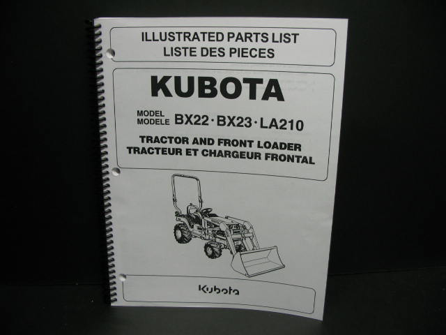 Kubota 97898 41391 Bx1800bx2200bx22 And Bx23 Parts Manual