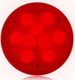 Maxxima Lighting #M42365R-X 4" Round Red Low Profile Low Profile STT Surface Mount PL-3