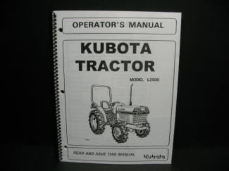 Kubota #32330-19712 L2500DT Owners  Manual