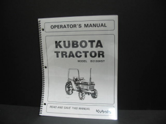 Kubota #66419-62913 B2150HST Operators Manual